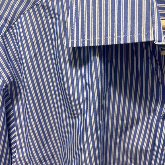 Yves Saint Laurent Blue and white striped dress shirt - Picture 7 of 11